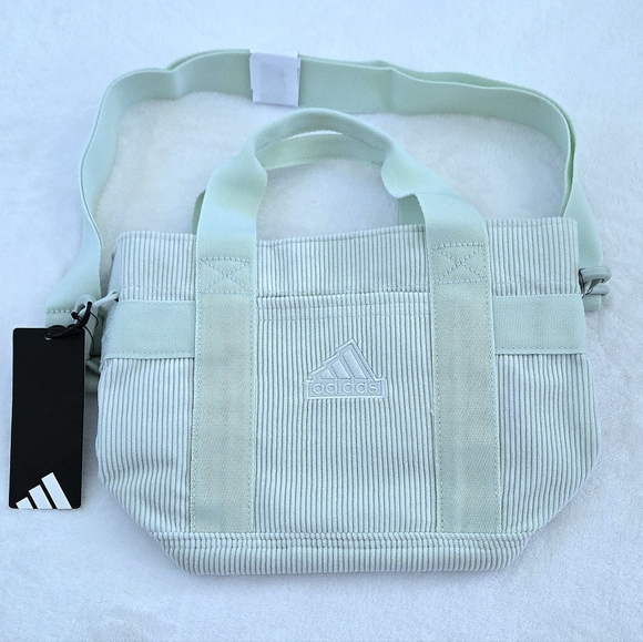 Adidas👟 Corduroy Mini Tote In Linen Green💚 - NWT - Picture 13 of 15